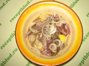 Блюдо из барашка с картофелем - рецепт