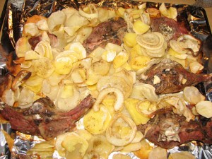 Блюдо из барашка с картофелем